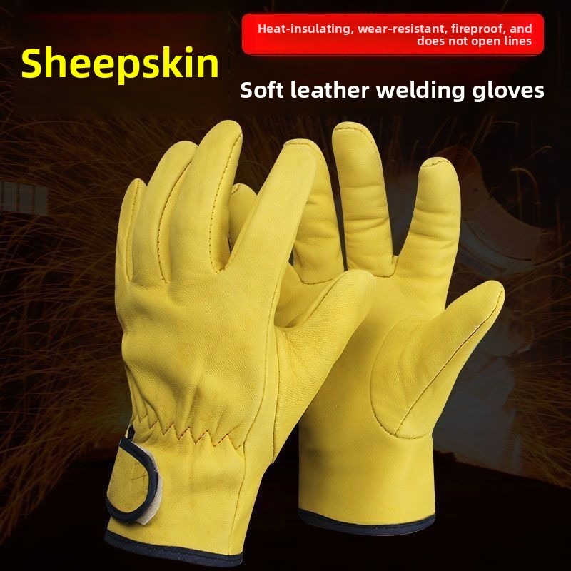 Garden Gloves - a pair Work Gloves Sheepskin Leather