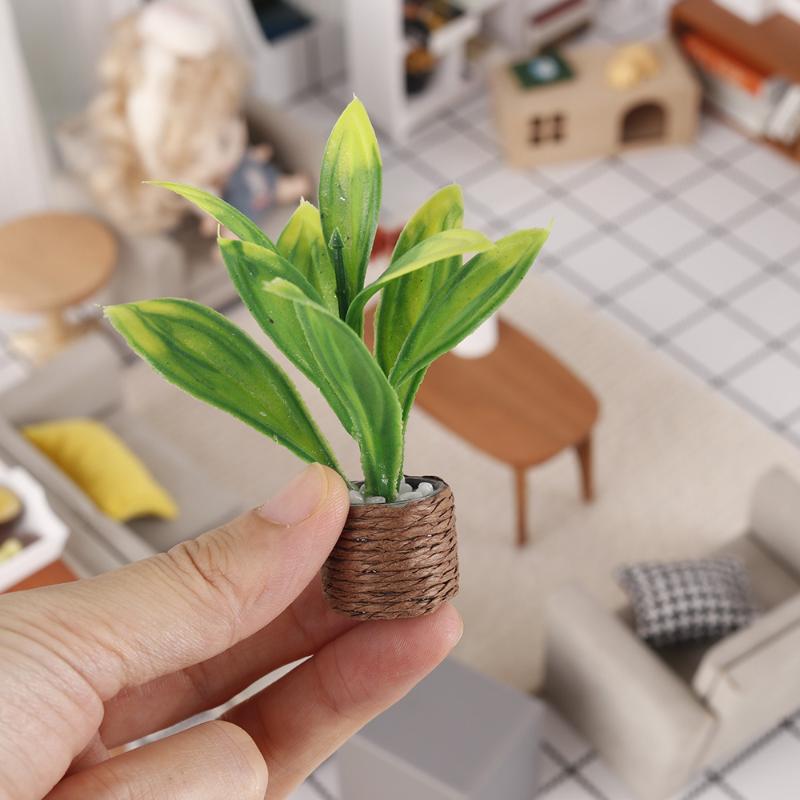 Plant Pot - 1Pcs Mini Artificial Potted Plant Dollhouse