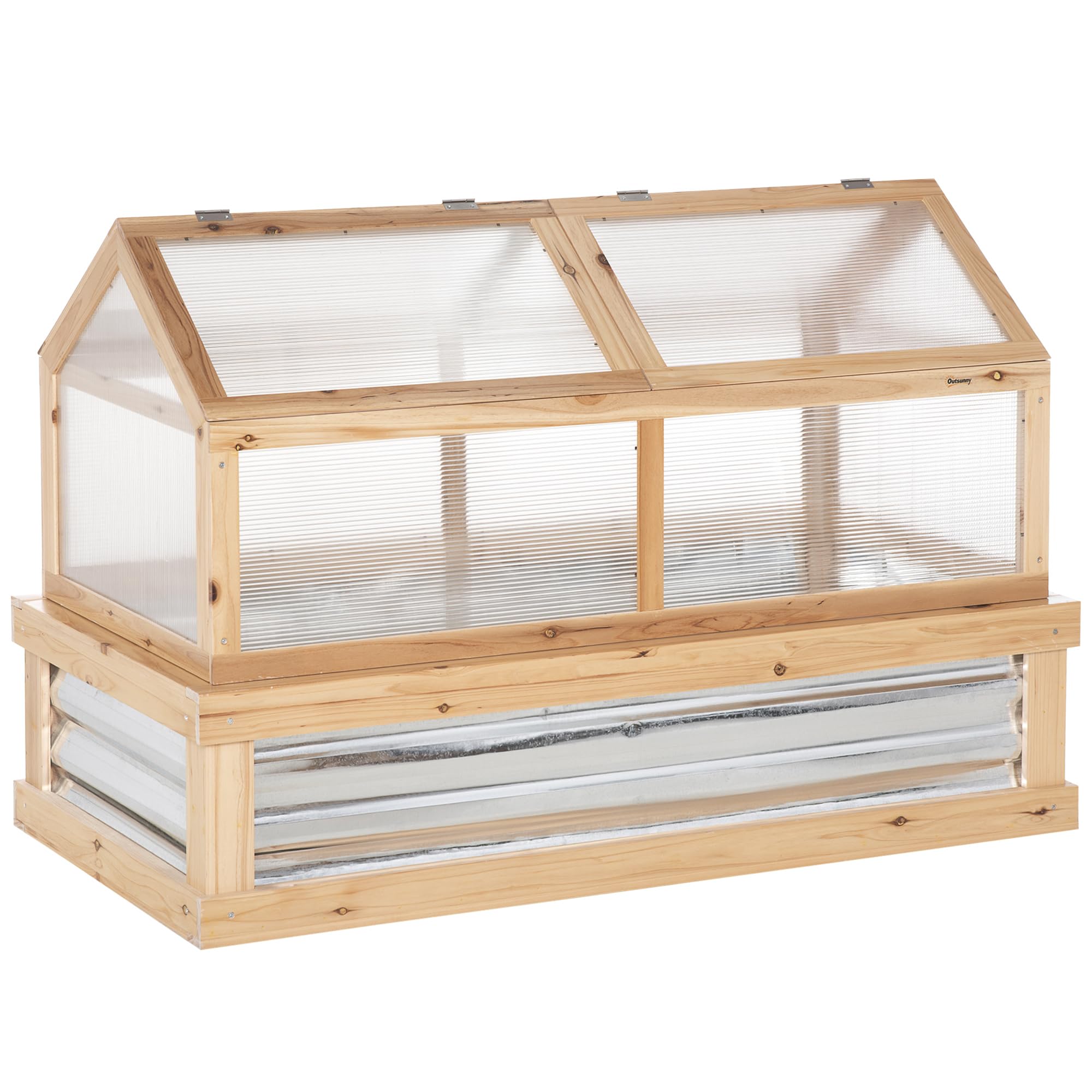 Raised Garden Bed - Raised Garden Bed, Polycarbonate Mini Greenhouse,