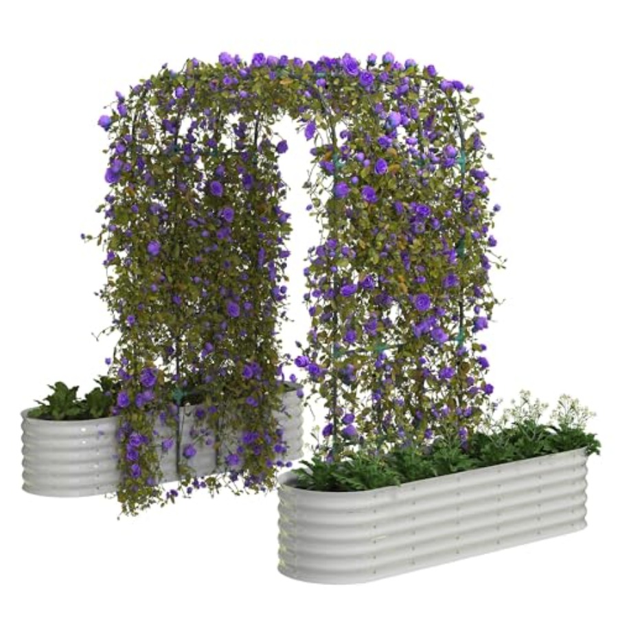 Raised Garden Bed - Galvanized Raised Garden Bed with 96