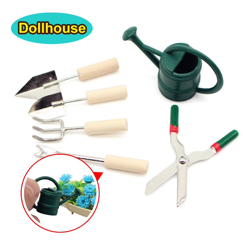 Watering Can - 1/12 Dollhouse Simulation Watering Can Spade