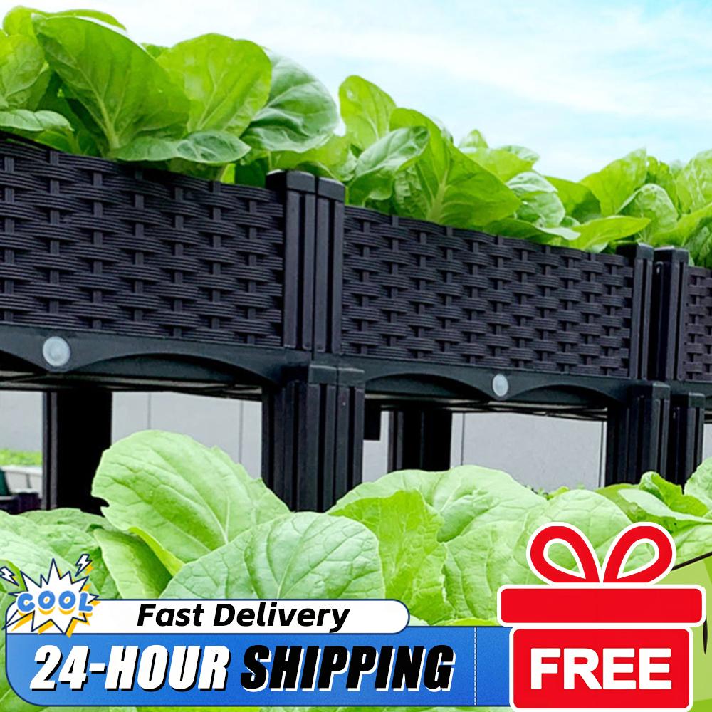 Raised Garden Bed - Plastic Raised Planter Box with Legs
