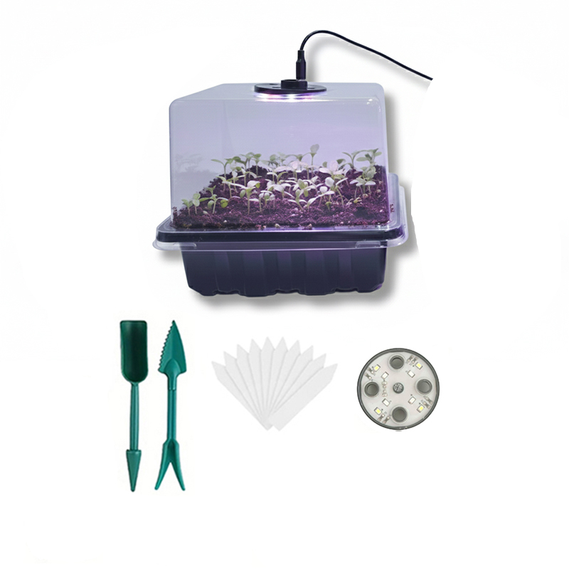 Grow Light Led - 1/2/3-Pack 12/24/36-Cell Seed Germination Tray with