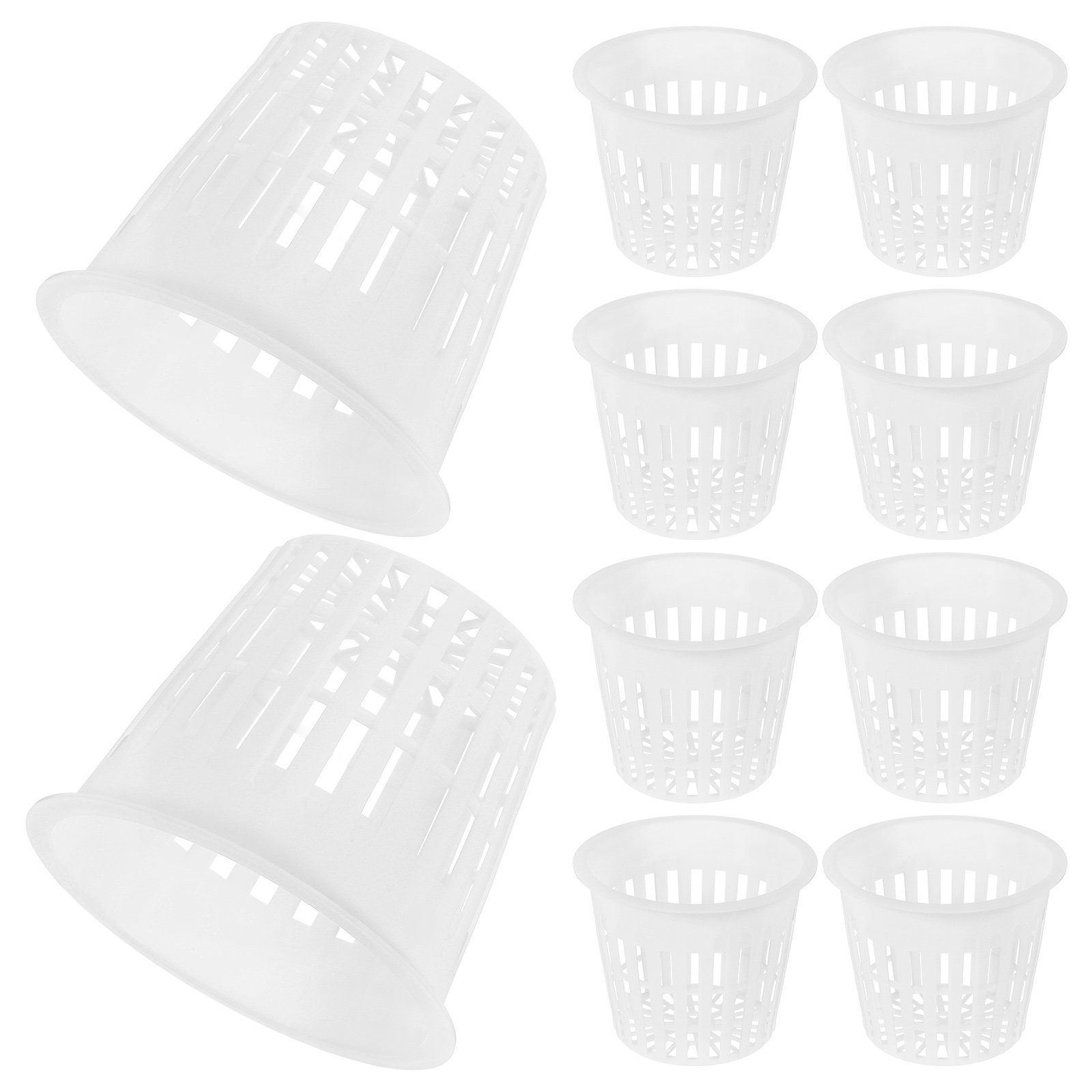 Plant Pot - 10Pcs Mesh Hydroponic Net Pots Plastic