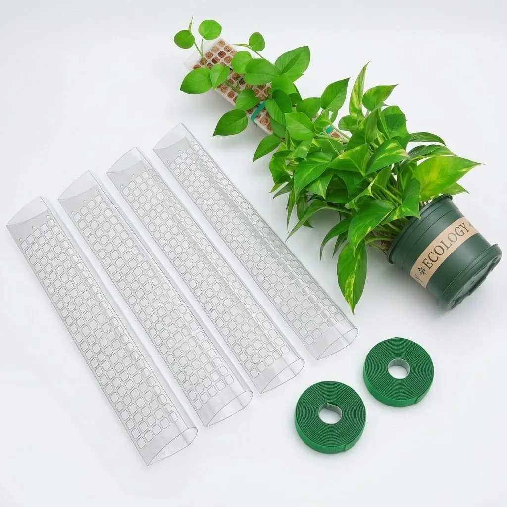Indoor Herb Garden - Plastic Moss Pole Plant Stand For