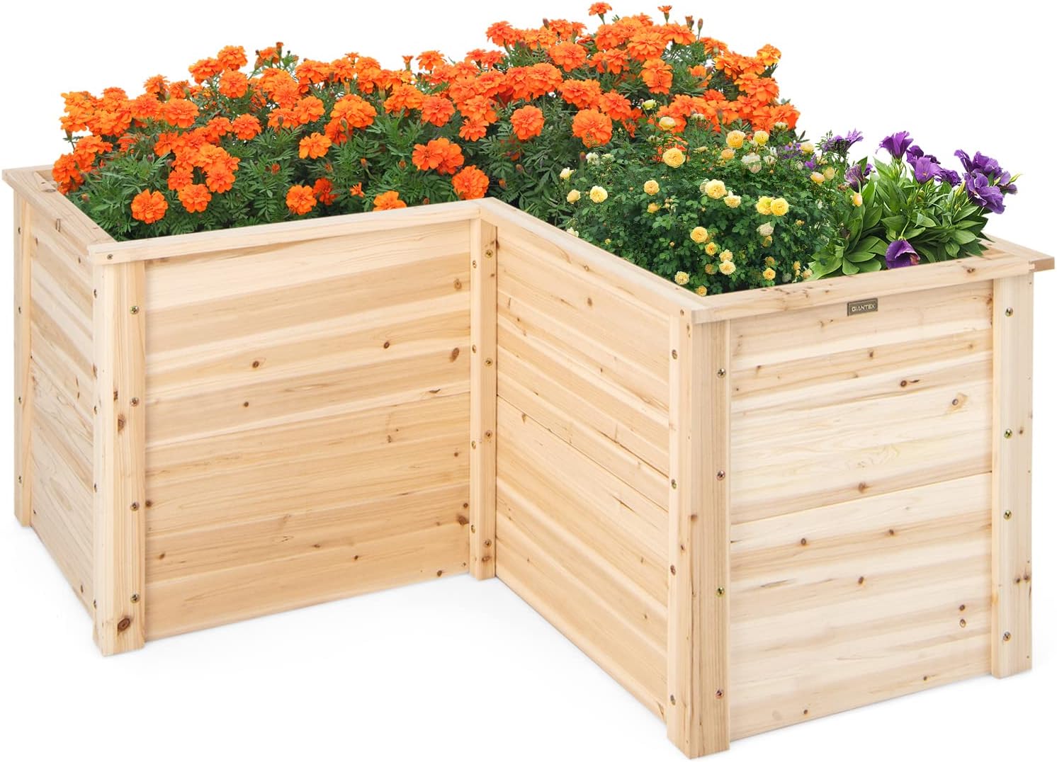Raised Garden Bed - Outdoor Solid Wood Raised Garden Bed