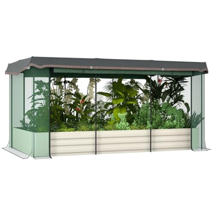 Raised Garden Bed - 7.3 x 3.4 x 1 ft