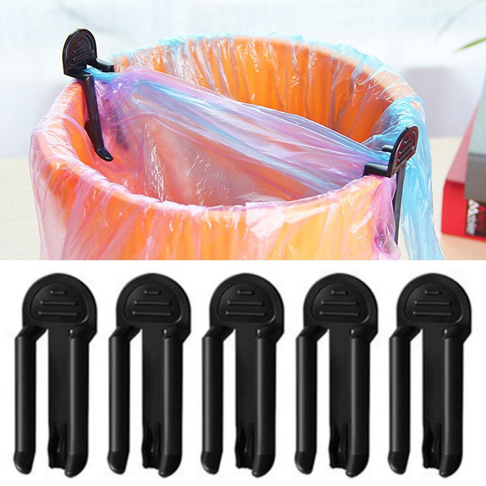 Compost Bin - 2/5Pcs Plastic Garbage Bag Clip Fixed