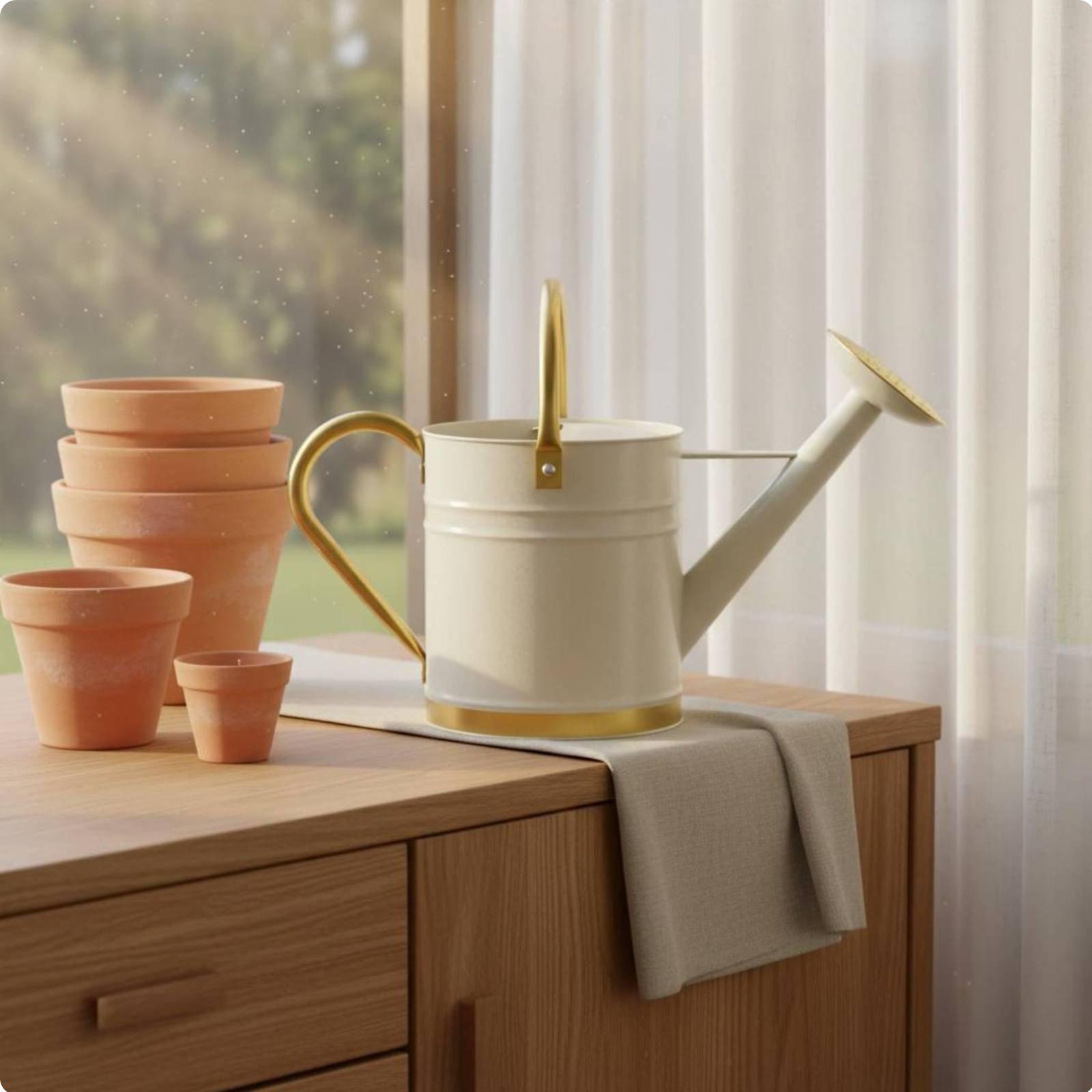 Watering Can - Long Spout Watering Can Leak-Proof Metal