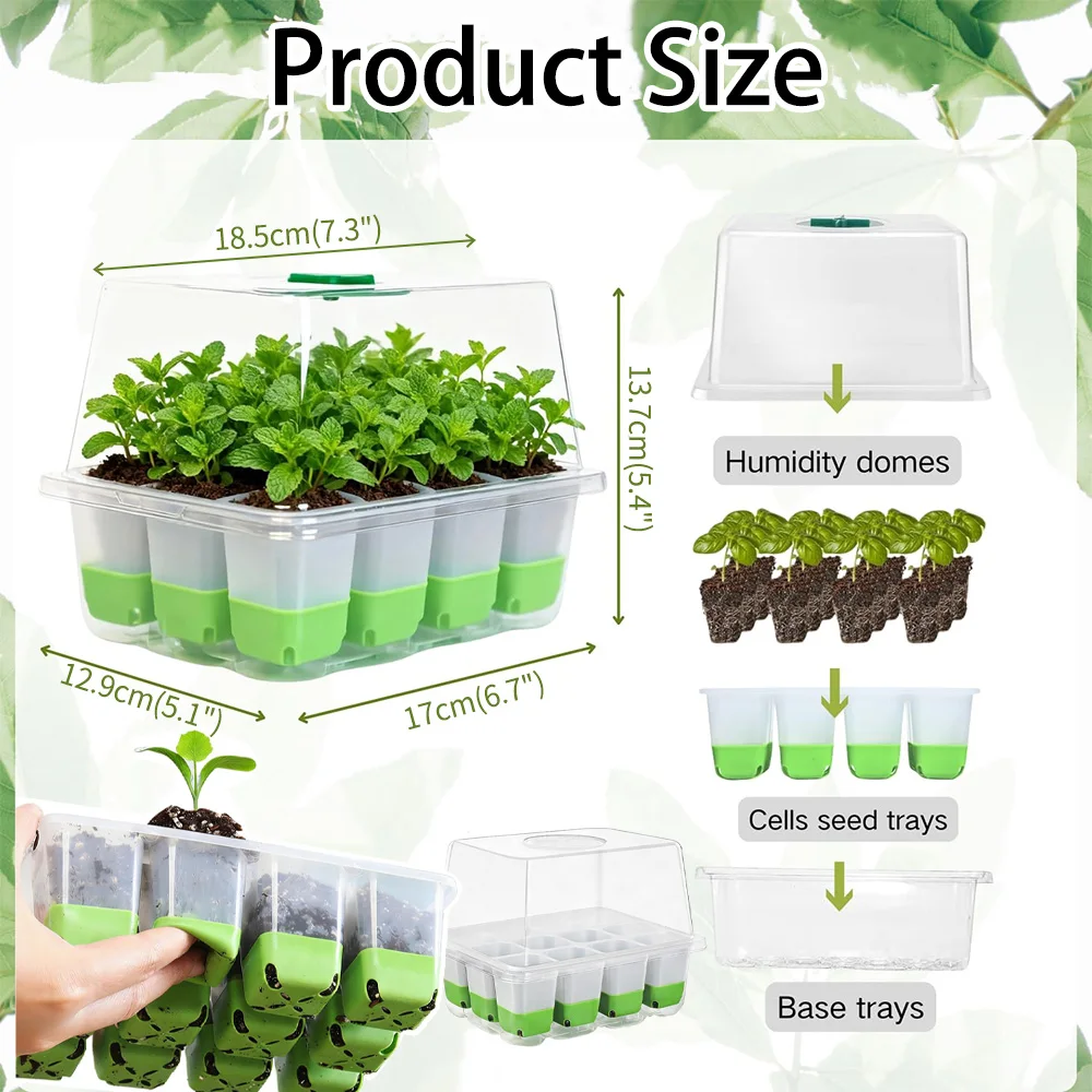 12 cell Seedling Starter Tray  - Seed Starter Tray review and price