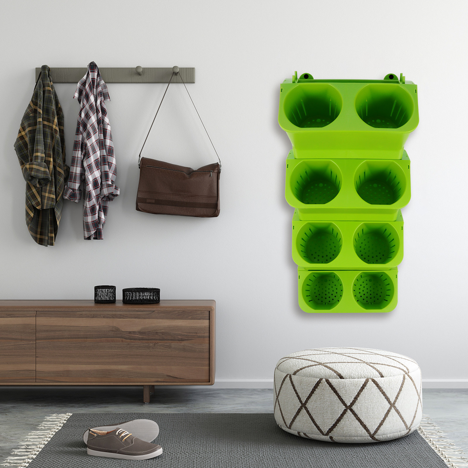 4Pcs Vertical Wall Planter Set - Self Watering Planter review and price