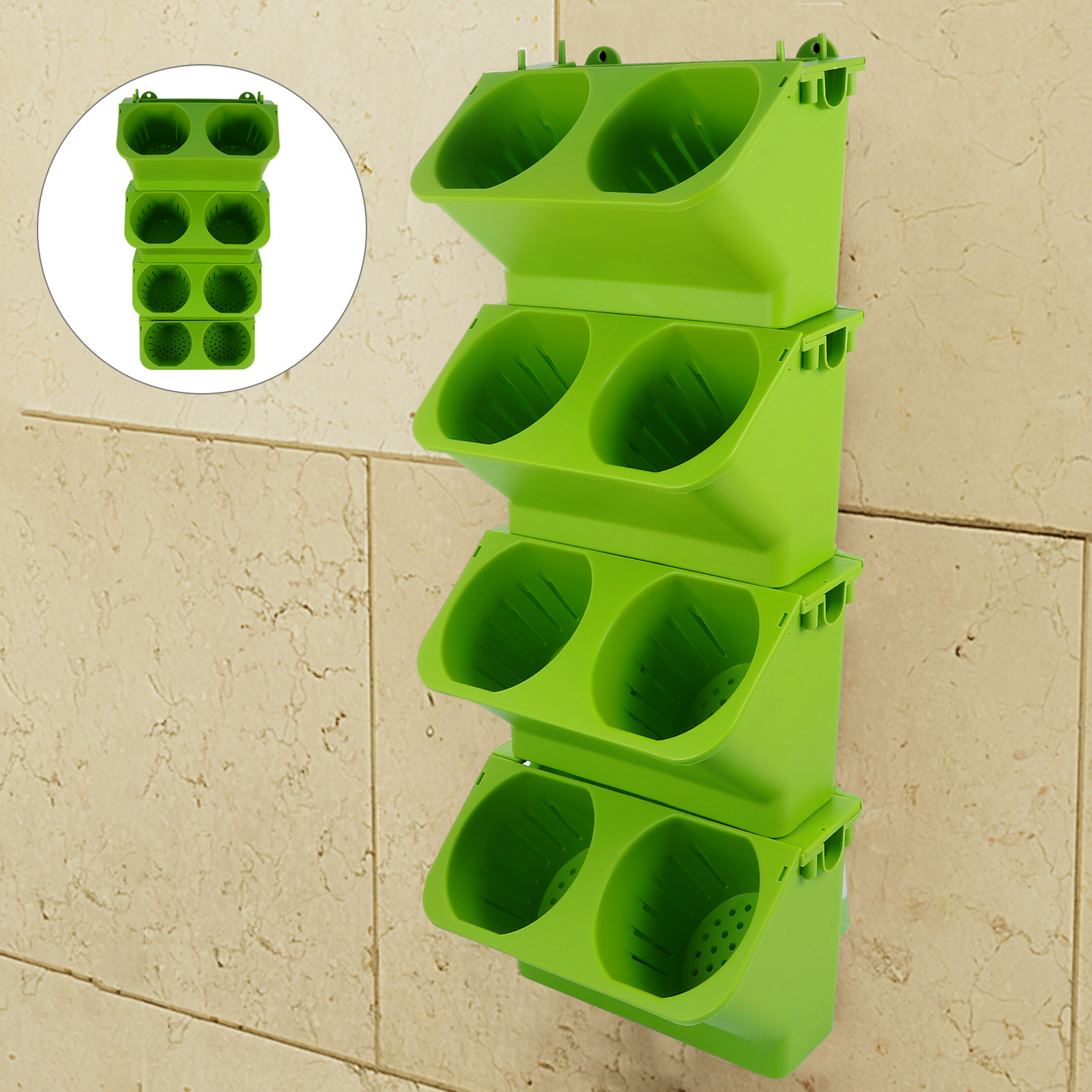 4Pcs Vertical Wall Planter Set - Self Watering Planter review and price