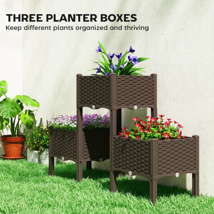 Plastic Raised Garden Bed with - Self Watering Planter review and price