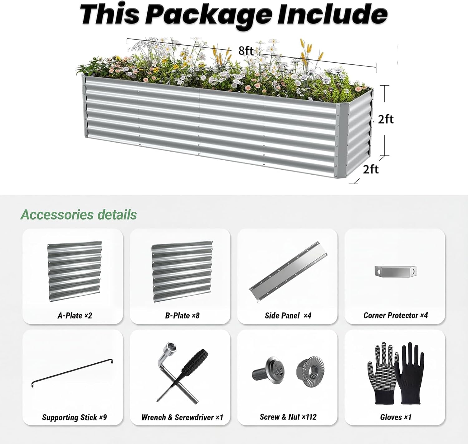 Outdoor Galvanized Raised Gard - Raised Garden Bed review and price