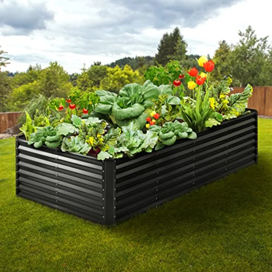 Outdoor metal raised garden be - Raised Garden Bed review and price
