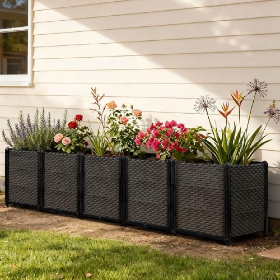 Outdoor self-watering raised p - Self Watering Planter review and price