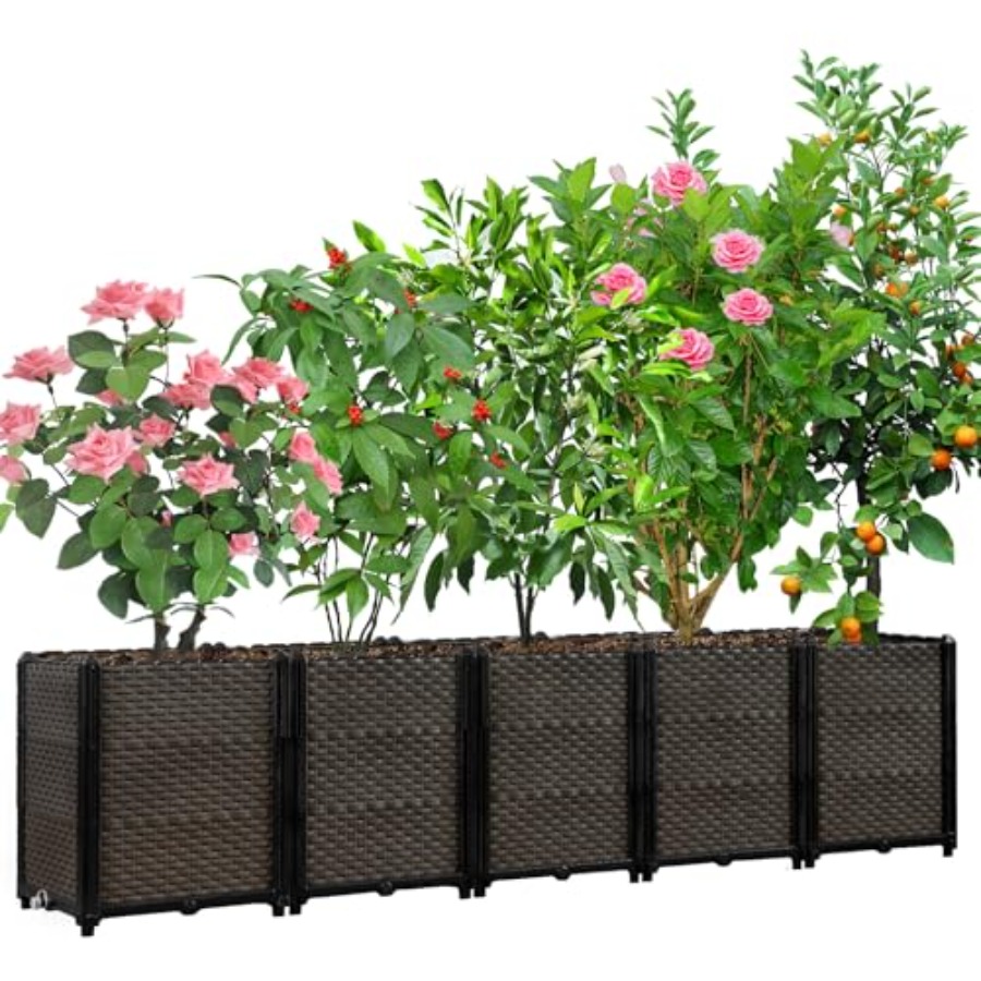Outdoor self-watering raised p - Self Watering Planter review and price