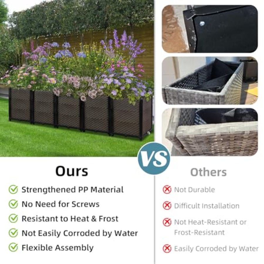 Outdoor self-watering raised p - Self Watering Planter review and price