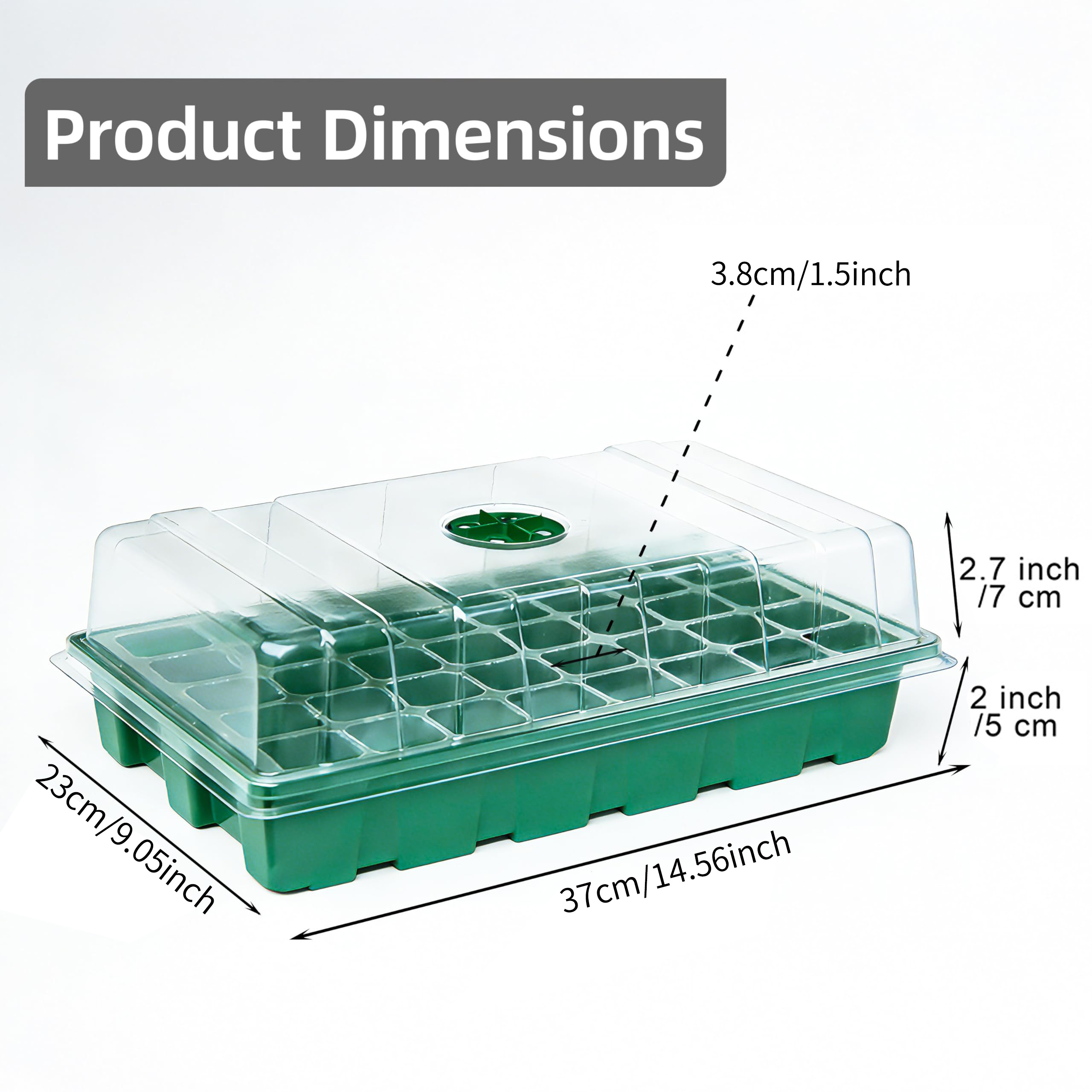 With Transparent Cover Greenho - Seed Starter Tray review and price