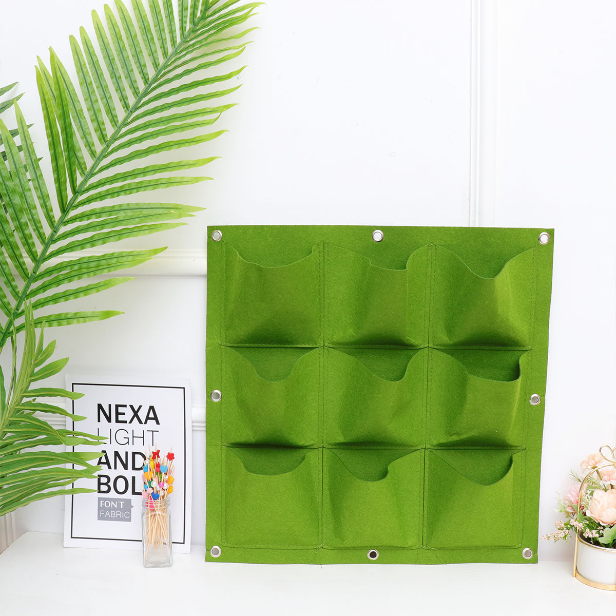 9-Pocket Wall Hanging Plant Ba - Indoor Herb Garden review and price