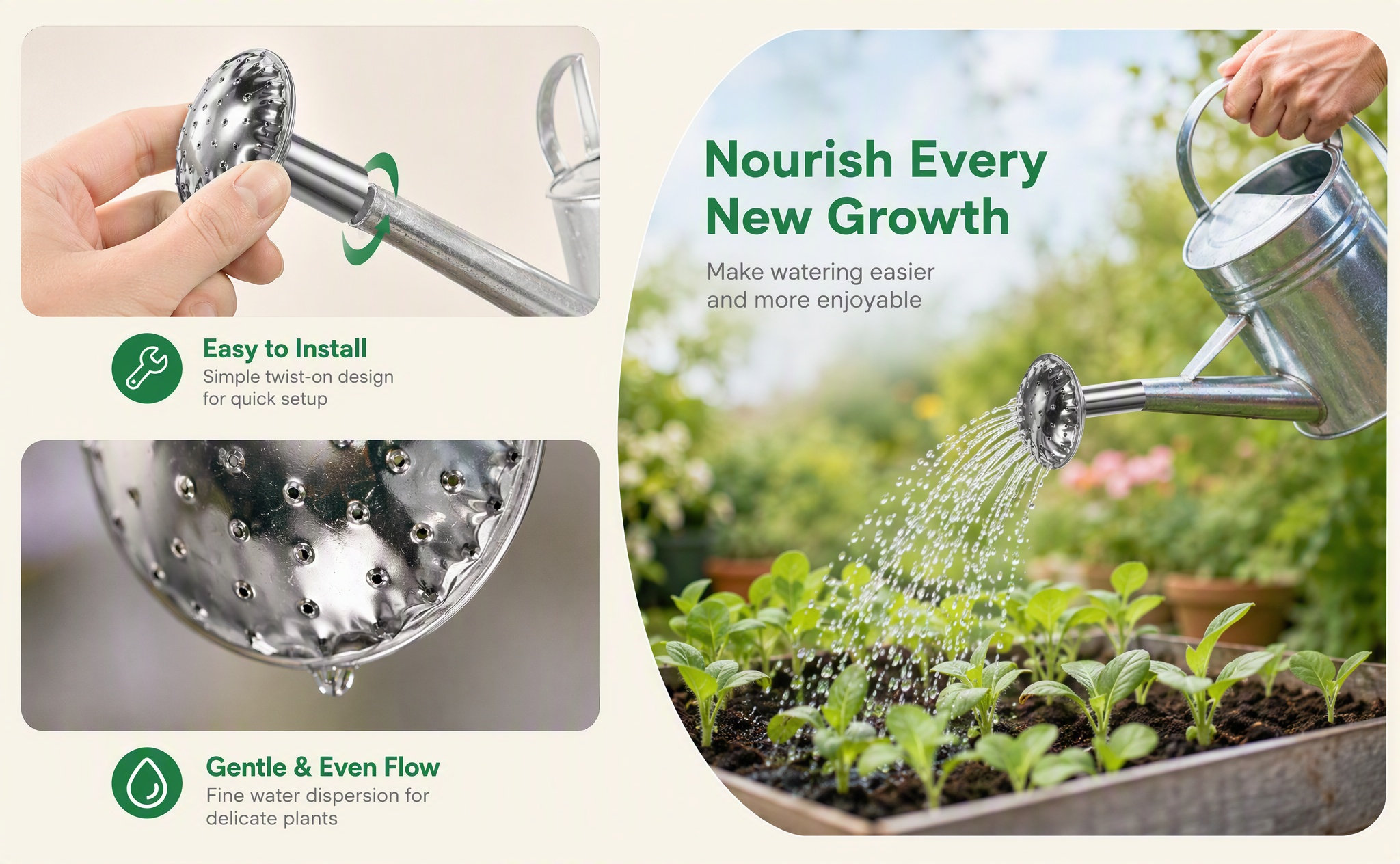 Stainless Steel Water Can Spra - Watering Can review and price