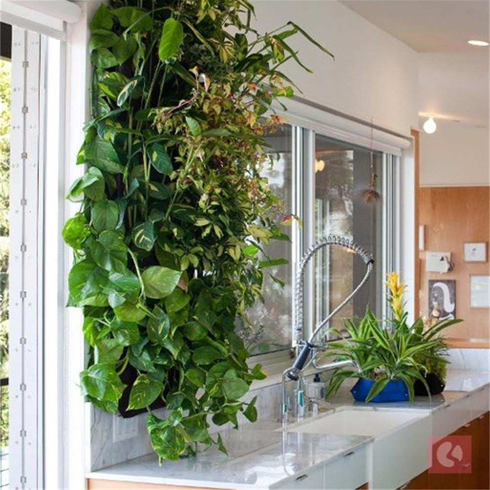 1Pcs Felt Planting Bag Wall Ha - Indoor Herb Garden review and price