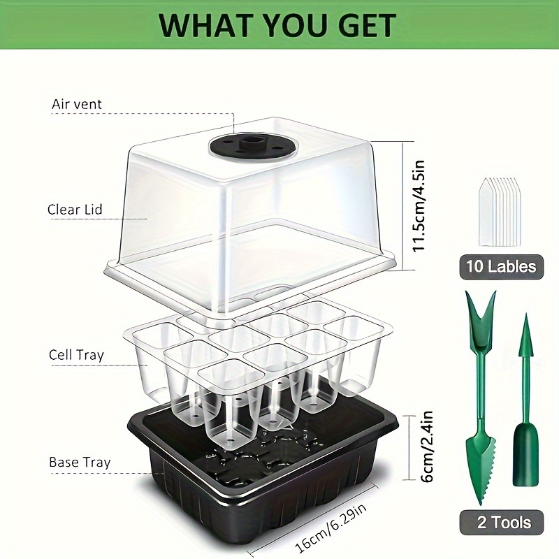 1/2/3-Pack 12/24/36-Cell Seed  - Grow Light Led review and price