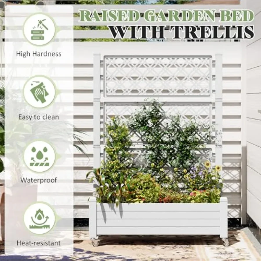 Trellis Raised Garden Bed, Sel - Self Watering Planter review and price