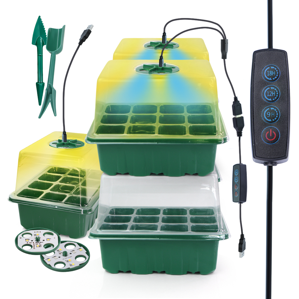 LED Nursery Pots with Grow Lig - Seed Starter Tray review and price