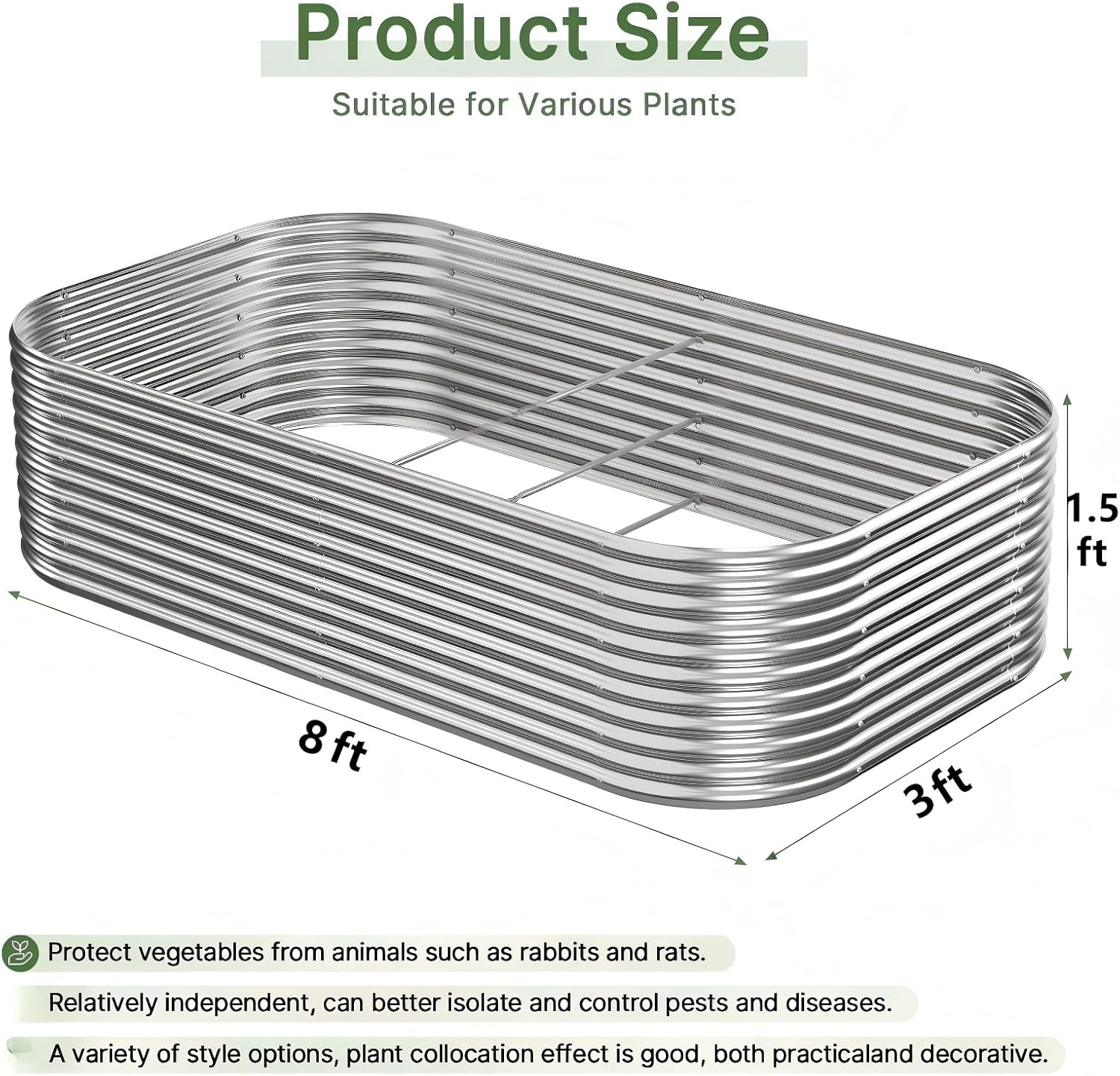 Outdoor Gardening with 2 PCS 8 - Raised Garden Bed review and price