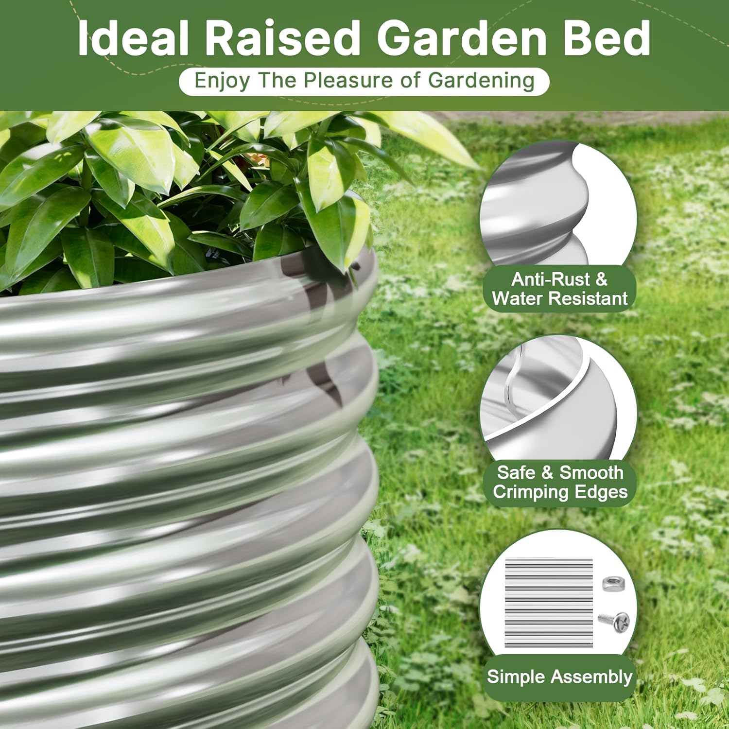 Outdoor Gardening with 2 PCS 8 - Raised Garden Bed review and price