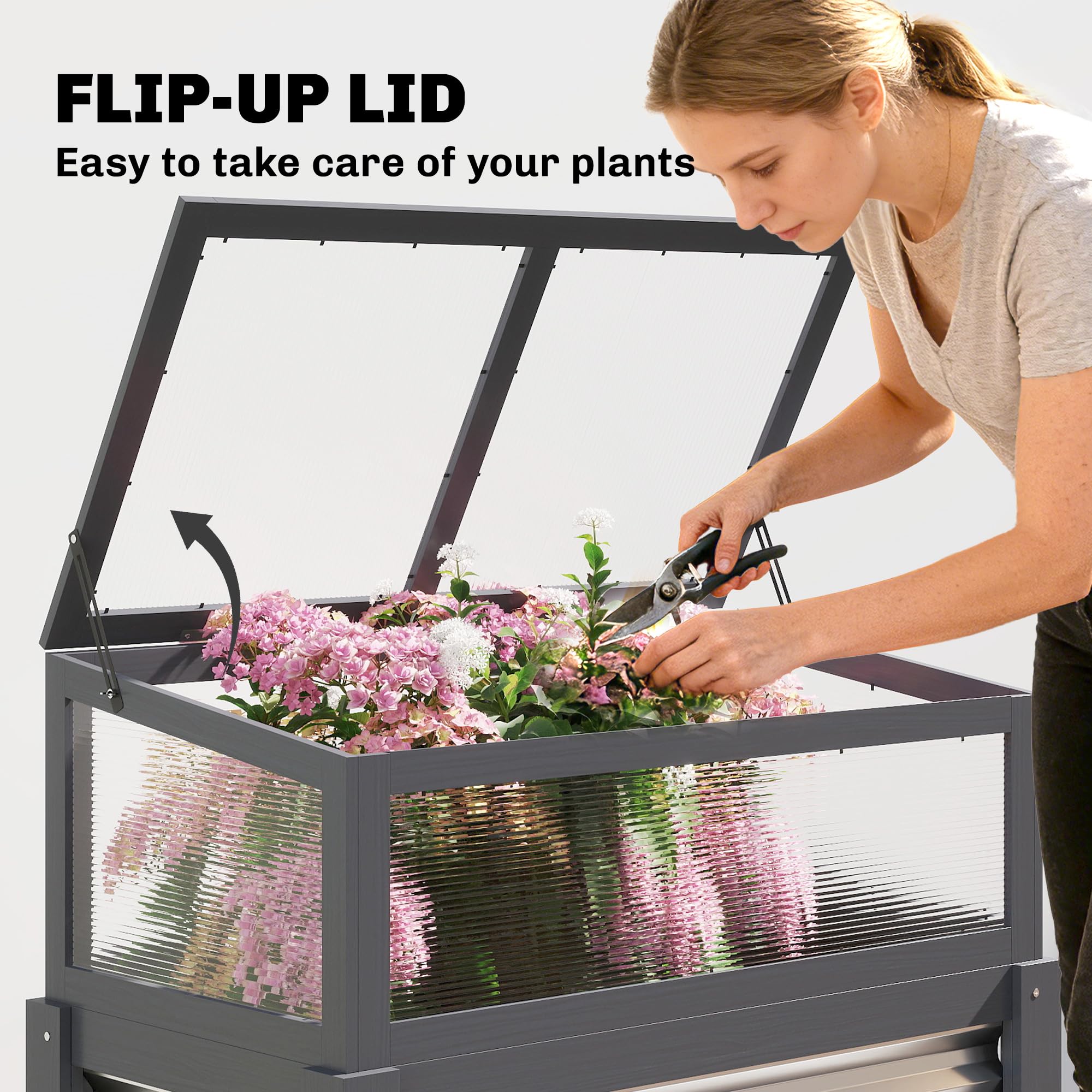 Wooden Raised Garden Bed with  - Raised Garden Bed review and price