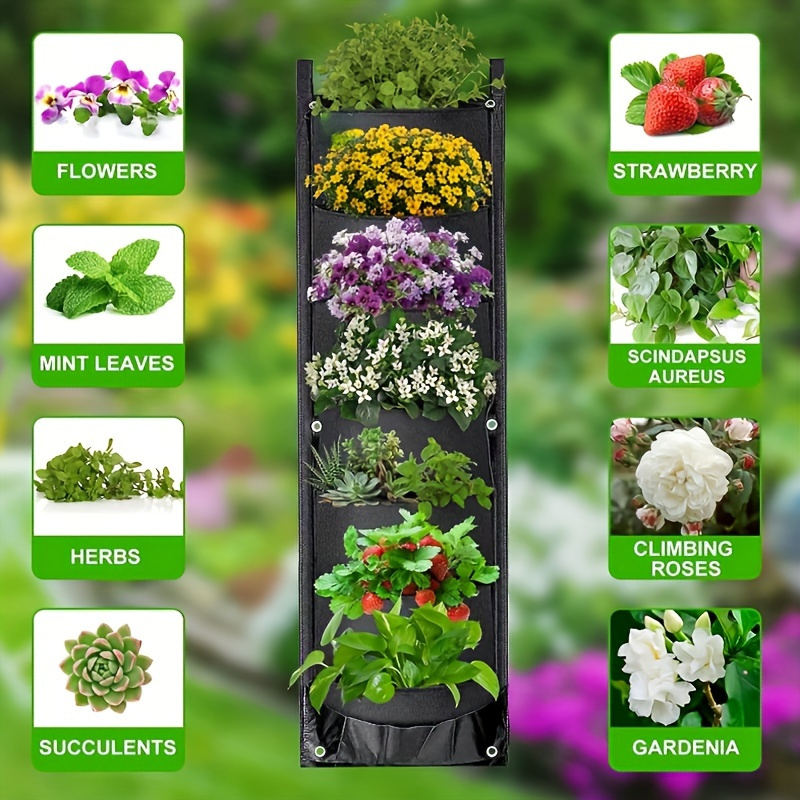 2Pcs 7 Pocket Waterproof Wall  - Vertical Planter review and price