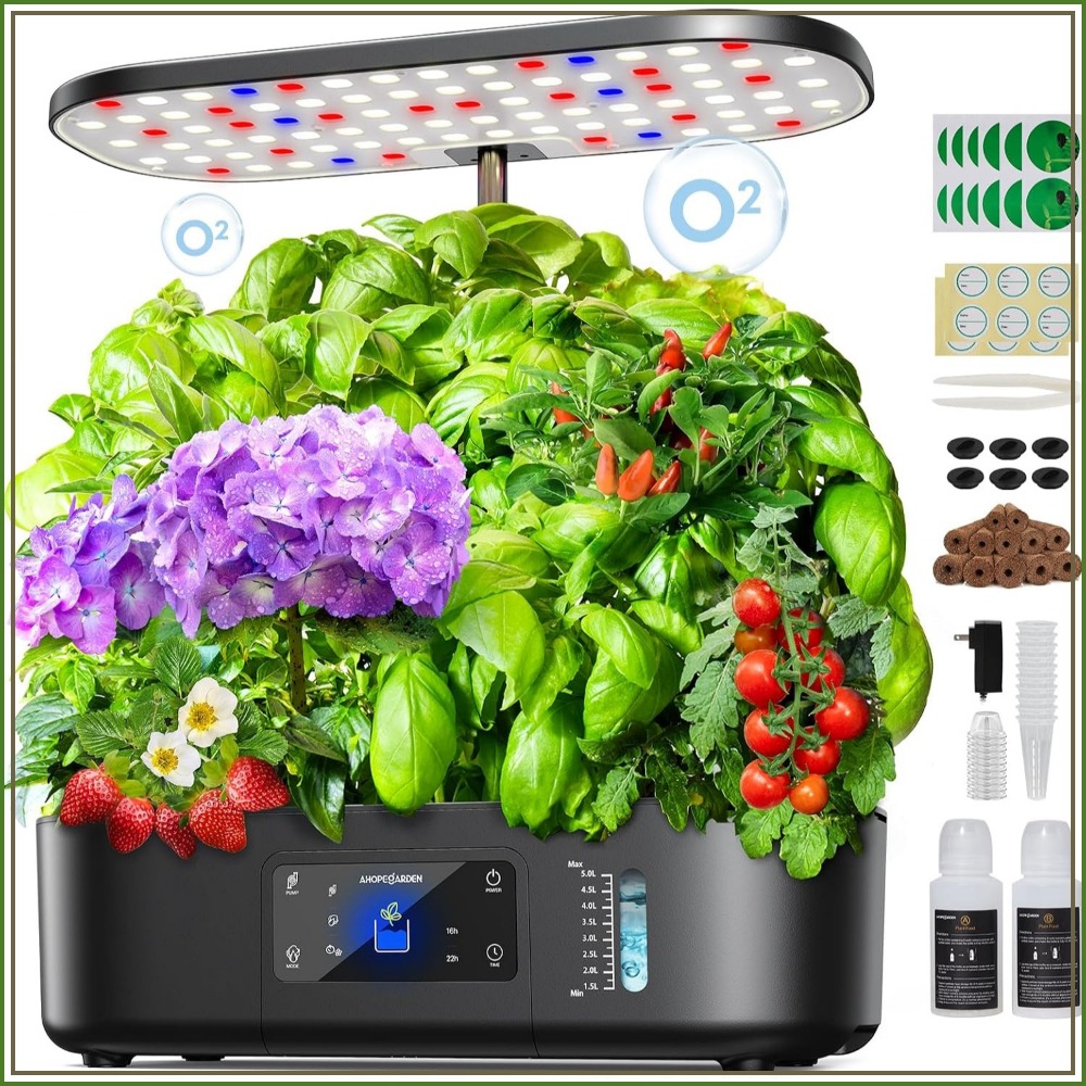 12-Pod Indoor Hydroponic Garde - Indoor Herb Garden review and price