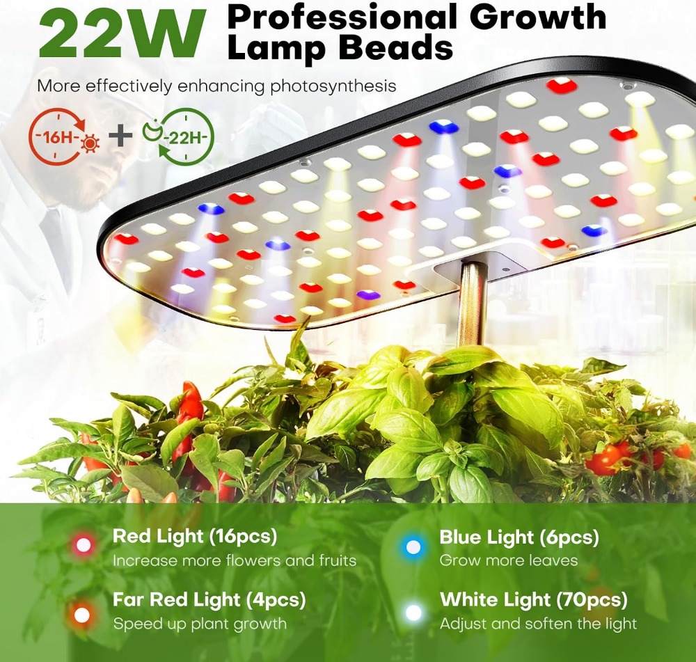 12-Pod Indoor Hydroponic Garde - Indoor Herb Garden review and price