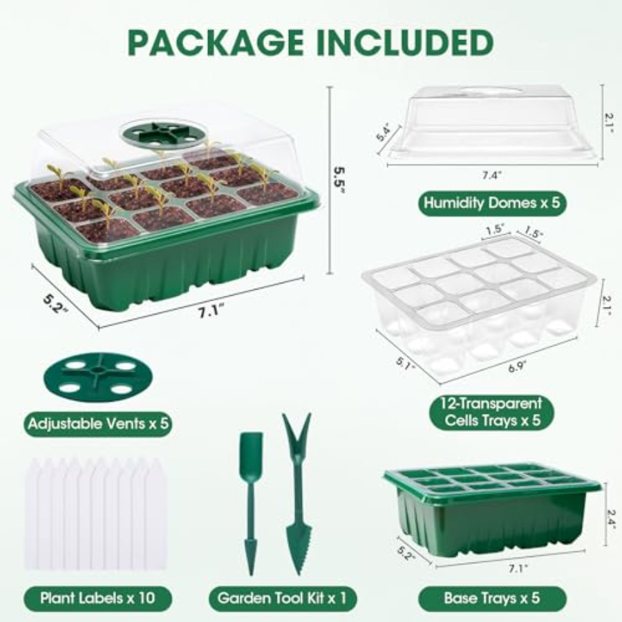 5 Packs Seed Starter Tray with - Seed Starter Tray review and price