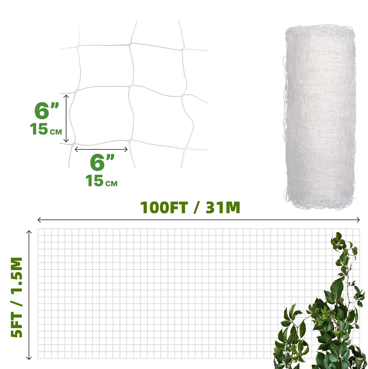 Plastic Trellis Netting 4x100f - Vertical Planter review and price
