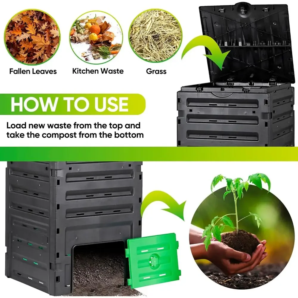 120 Gallon Capacity Garden Com - Compost Bin review and price
