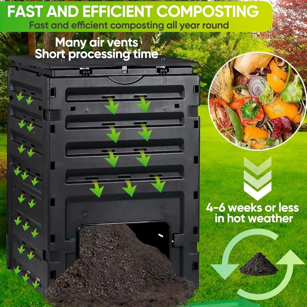 120 Gallon Capacity Garden Com - Compost Bin review and price
